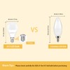 LEDEPLY A15 Ceiling Fan Light Bulbs, Dimmable, E12 Base LED