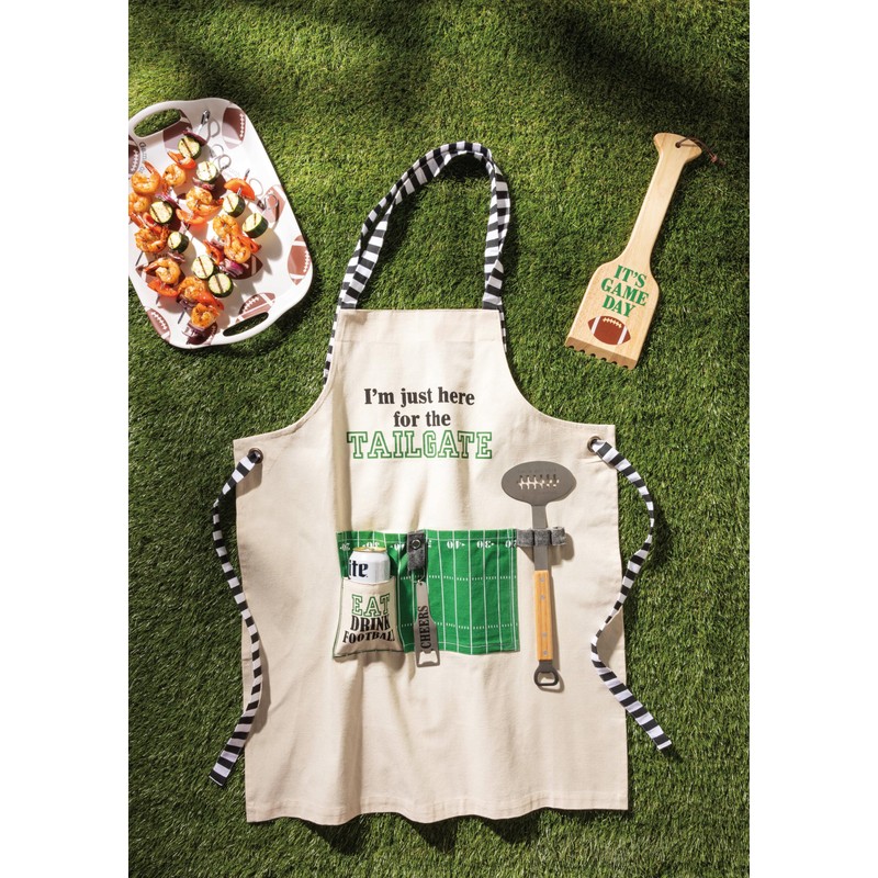 Mud Pie Melamine Football Tray with Spatula