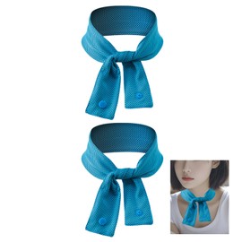 Yokulamo 2025 Model Cooling Towel, Summer Scarf, Cooling Goods, Summer, Water Absorbent, Keeps You Cool for Approximately 20 Hours, Smooth Texture, Unisex, Kids, blue