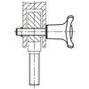 Toggle Ball Nyloc Locking Pin Shape A THERMOPLASTIC, Diameter 6