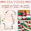 Orapink 3 Pieces Gnome Cookie Cutters Set for Baking Stainless
