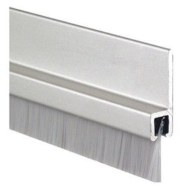 Double Door Weatherstrip, Nylon, 8ft L