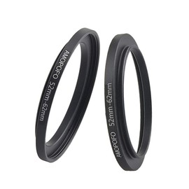 52-62mm Camera Lens adapter/52mm to 62mm Camera Filters Ring (52mm to 62mm Step Up Ring or Accessory),Compatible with All 52mm Camera Lenses & 62mm Accessories