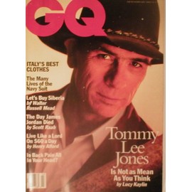 GQ Magazine March 1994 Tommy Lee Jones (Single Back Issue)