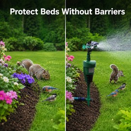 Motion Activated Animal Deterrent Sprinkler – Garden Water Jet Pest and Wildlife Repellent