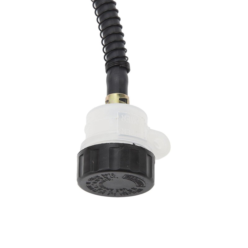 Qiilu Motorcycle Rear Foot Brake Pump Hydraulic Master Cylinder Aluminum