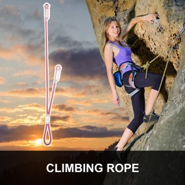 Climbing Rope,Prusik Loops Rappelling Rope - Wear Resistant Rescue Protection Equipment for Outdoor Expansion Activities Mountaineering