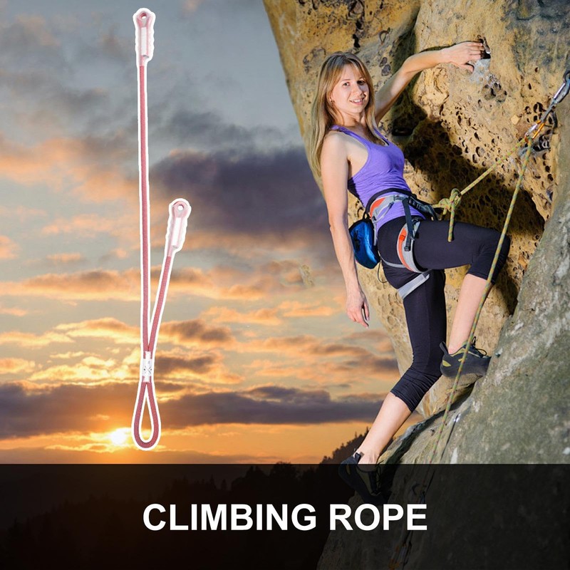 Climbing Rope,Prusik Loops Rappelling Rope - Wear Resistant Rescue Protection