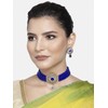 Aheli Kundan Pearl Choker Multi Layered Collar Aretes Set Joyería