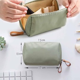 GeorgeX Bolsa de Maquillaje de Viaje para Mujer, Estuches de Viaje para Maquillaje, Bolsa de Cosméticos con Compartimentos (Aa-Verde)