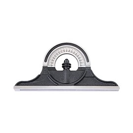 Starrett Protractor Head for Combination Squares, Combination Sets and Bevel Protractors - Reversible Head, Black Wrinkle Finish - PR-1224W