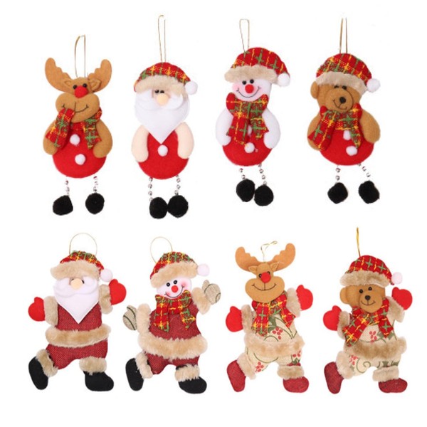 UNVOJL 8 Pieces Christmas Tree Ornaments Christmas Tree Decorations Xmas