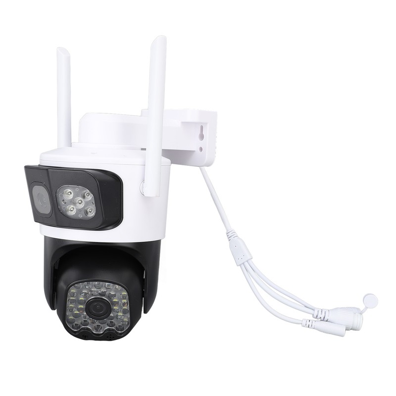 Pan Tilt Security Camera WiFi Dual Lens 4MP Night Vision