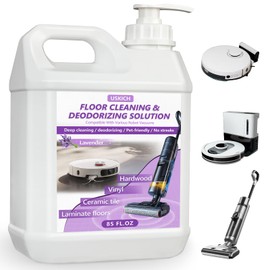 USKICH Floor Cleaning Solution- 85fl oz-Floor Cleaner for Mopping with Lavender Scent,Deep Cleaning &Deodorizing Solution for Hardwood,Compatible Robot Vacuums with Mopping and Wet Dry Vacuum