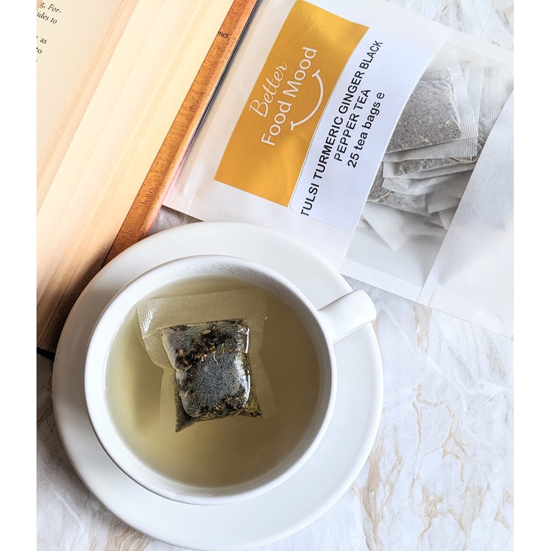 Better Food Mood Tulsi Turmeric Ginger Black Pepper Tea Bags