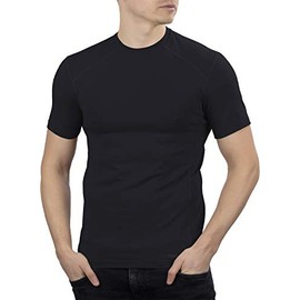 281Z Military Stretch Cotton Underwear T-Shirt for Tactical Hiking and Outdoor (Black, Medium)