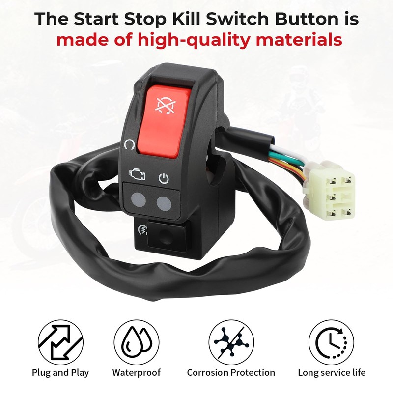 M MATI Right Side Start Stop Kill Switch Button for