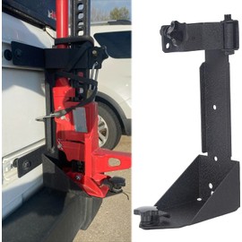 KUAFU High Lift Jack Mount Holder Compatible with 2007-2018 Jeep Wrangler JK Off-Road Rear Jack Mount Bracket Replacement for #11586.01