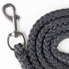 PFIFF 102963 Lead Rope with Carabiner Hook, Plain Knit, Grey,