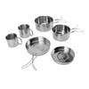 6PCS Portable Cookware Set Rapid Heating 304 Stainless Steel Efficient