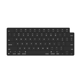 MOSISO Keyboard Cover with Solid Texture Compatible with MacBook Air 15 M3 A3114 M2 A2941/Air 13.6 M3 A3113 M2 A2681/Pro 14/16 M4 M3 M2 M1, Black