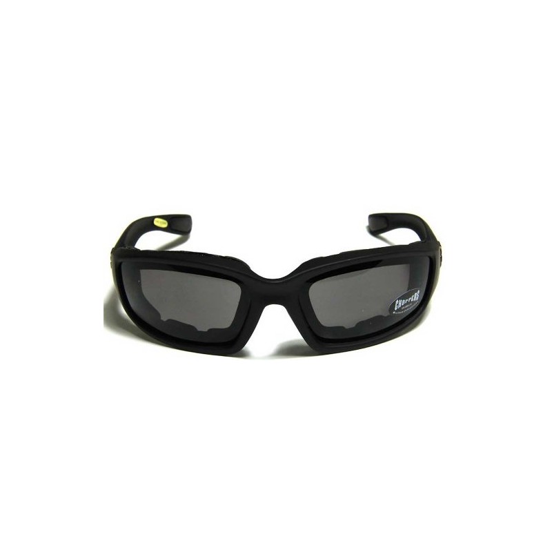 Choppers Mens Biker Padded Motorcycle Goggles Glasses - Several Lens