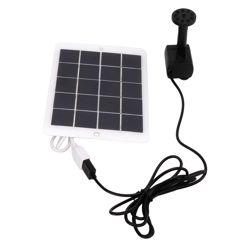 3W 5V Solar Water Fountain Pump 120L/H Landscape Garden Solar