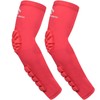 HOPEFORTH 2PCS Padded Elbow Forearm Sleeves Compression Arm Protective Support