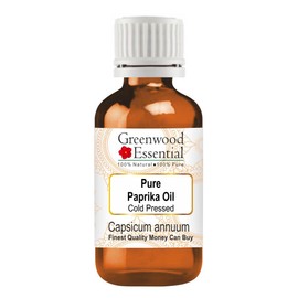 Greenwood Essential Pure Paprika Oil (Capsicum annuum) Cold Pressed 10ml (0.33 oz)