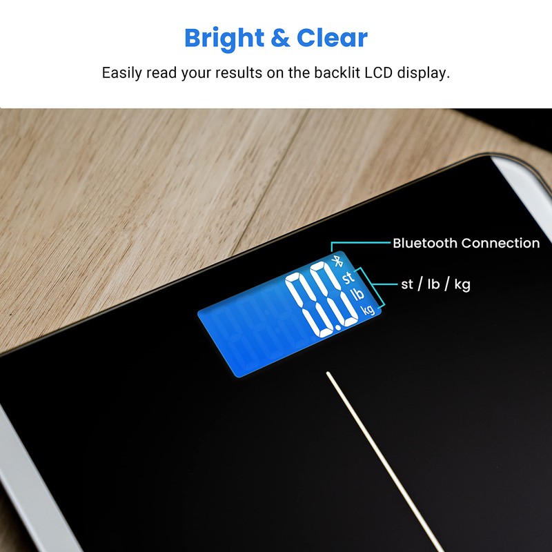 Etekcity Smart Digital Bathroom Scale for Body Weight and BMI,