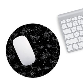 Questo Casa, Runden Digital Bedruckt Mauspad, rutschfeste Unterseite, für Büro und Zuhause, Durchmesser: 22 cm