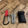 Unbranded New Carabiner Keychain And Mini Multi Tool W/Sheath