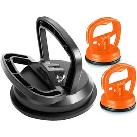 Dent Puller,3 Pcs Car Dent Puller Powerful Car Dent Suction Puller,Dent Remover Tool for Car,Car Dent Repair Kit for Car Dent Repair,Tiles Lifting,Objects Moving (1 Large Black+2 Small Orange)