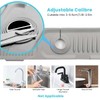 2 Pcs 40x12 cm Silicone Faucet Mats for 3.5-6cm Faucets