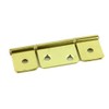 Flag Three Leaf Brass Hinge Bi-Fold & Shutter 3 1/2" | 10 Pairs/Pack | Cabinet Furniture Hardware | DL-H545-350BP (10)
