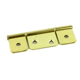 Flag Three Leaf Brass Hinge Bi-Fold & Shutter 3 1/2" | 10 Pairs/Pack | Cabinet Furniture Hardware | DL-H545-350BP (10)
