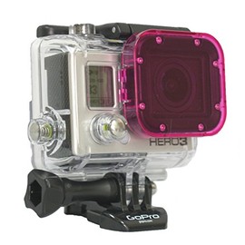 Magenta Cube Acrylic Filter-Green Water Color Correction-Hero3 Black, Silver, White Compatible