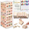 Beeveer 80 Pcs Wedding Guest Book Alternative Wooden Block Guest