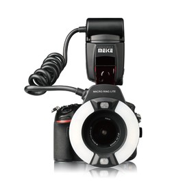 Meike MK-14EXT-N E-TTL Macro LED Ring Flash with LED AF Assist Lamp for Nikon DSLR Camera