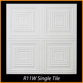 eurodeco DIY Decor Glue-up Styrofoam Ceiling Tile 20 in x 20 in R11W 24/Lot (63.36 S/F)
