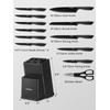 Knife Sets for Kitchen with Block, FOHERE 14 Pcs Kitchen