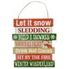Christmas Decoration Wood Sign, Let It Snow (Let It Snow)/Jingle