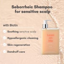 WithBecon LeanOnMe Seborrheic Shampoo - Professional Hair Loss Shampoo for Sensitive Scalp (12.17 fl oz)