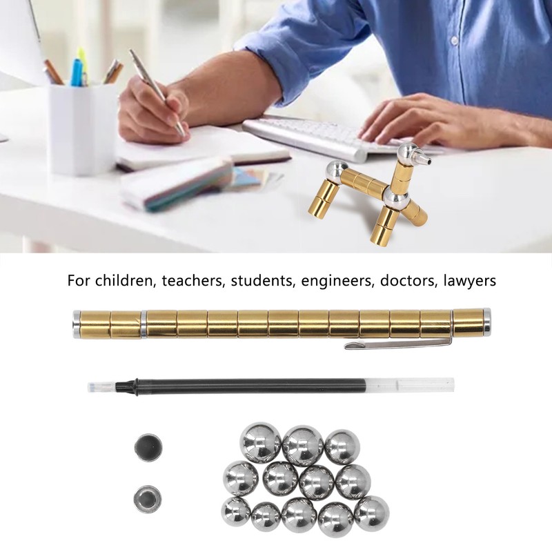 Magnetic Pen Toy Stress Relief Decompression Magnetic Metal Writing Pen