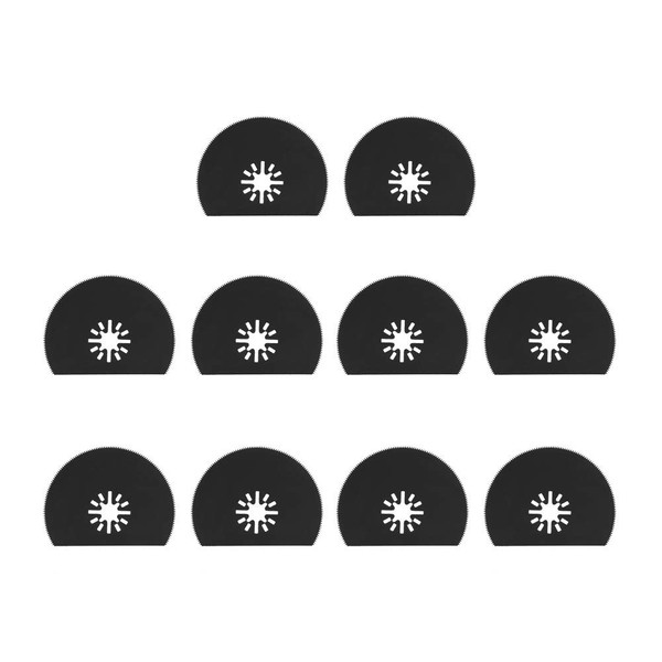 10Pcs Oscillating Saw Blades 80mm/3.1inch High Carbon Steel Semicircle Oscillating