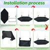 2pc Sprinkler Guards for Overspray, Lawns Splash Shield to Prevent