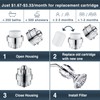 Bright Showers High Pressure Shower Head with Shower Filter, 5
