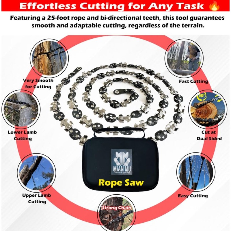 55 Inch High Limb Rope Saw – Dual Sided Pocket