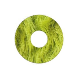 Grinch Fur Patch Tape Designed for the FreeStyle Libre 3 - Bundle Size: 1-Single (1 Single Patch)