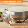 Winproper Mixing Bowls with Lids Set, 6 PCS Stainless Steel